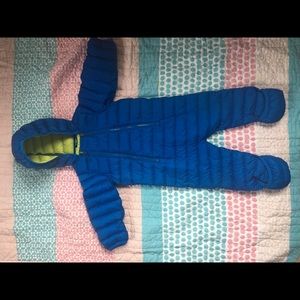 Infant Down Suit, blue